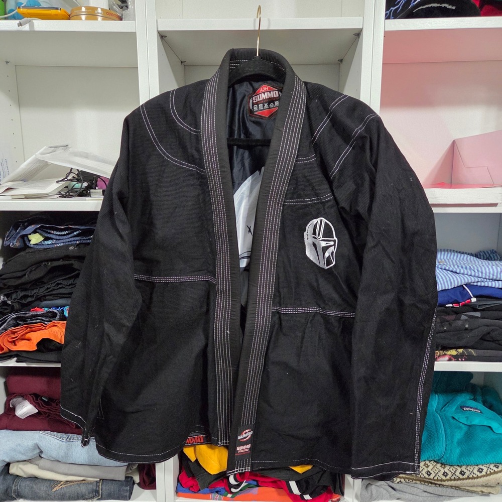 Summo Premium Jiu-Jitsu Gi Jacket Black Mandalorian Star Wars A3H Men BJJ Kimono